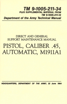 Pistol, CAL. 45 Automatic M1911A1